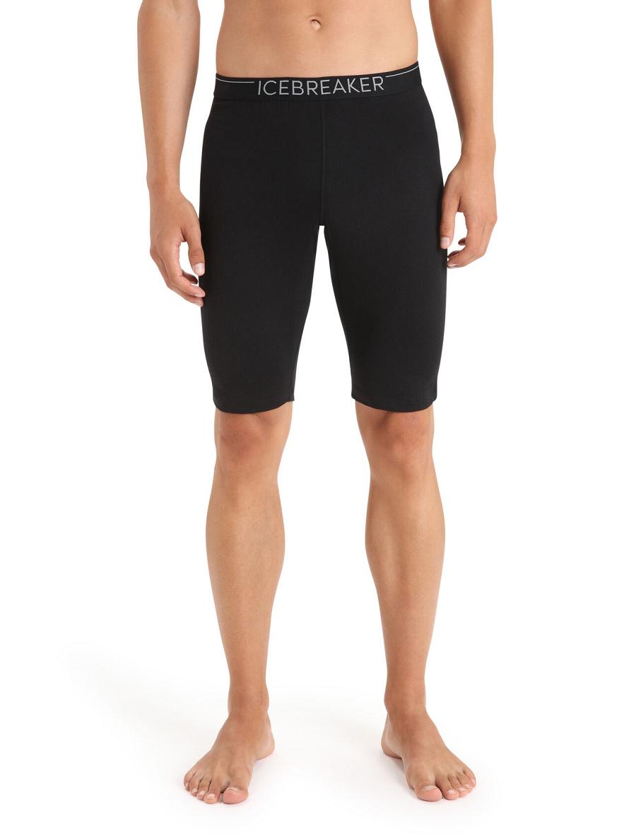 Base Layers Icebreaker Merino 200 Oasis Thermal Shorts Męskie Czarne | PL 1568ILHS